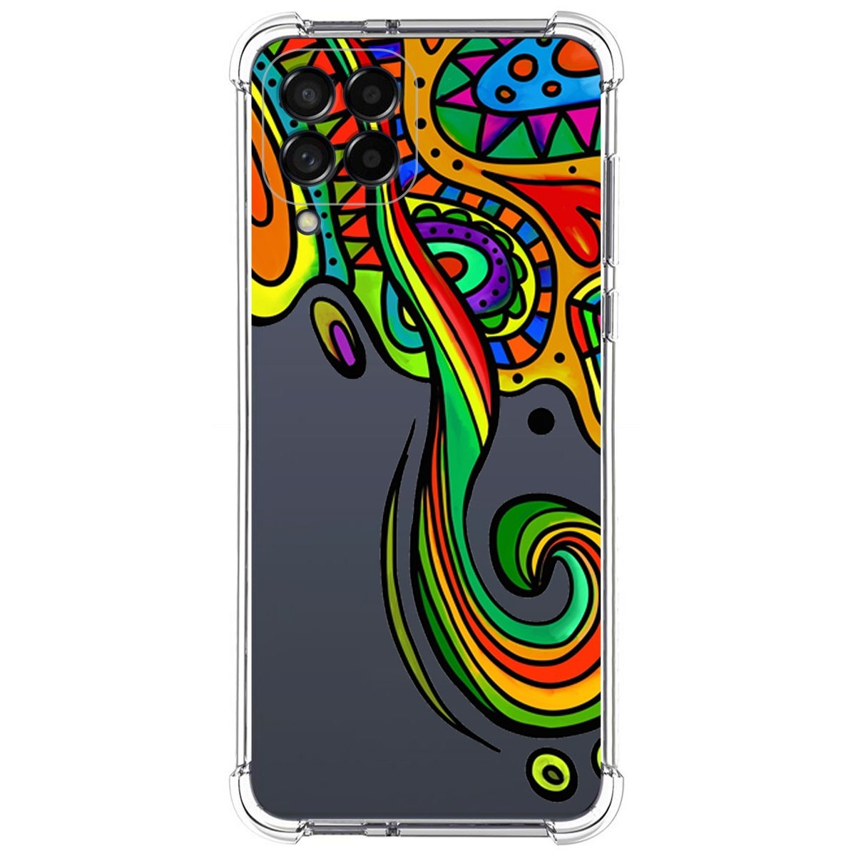 Funda Silicona Antigolpes para Samsung Galaxy M53 5G diseño Colores Dibujos