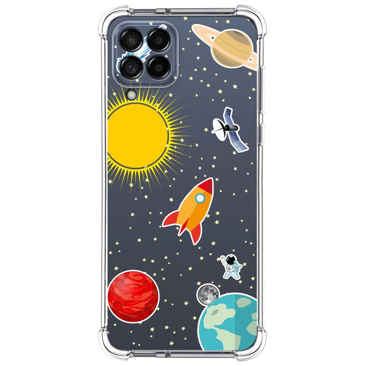 Funda Silicona Antigolpes para Samsung Galaxy M53 5G diseño Espacio Dibujos