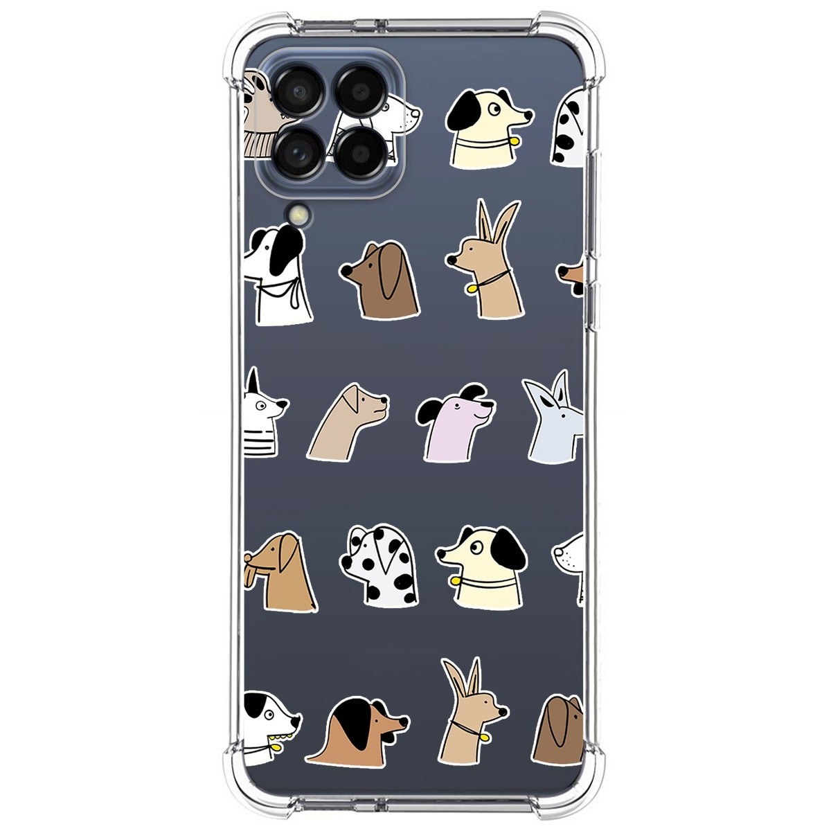 Funda Silicona Antigolpes para Samsung Galaxy M53 5G diseño Perros Dibujos