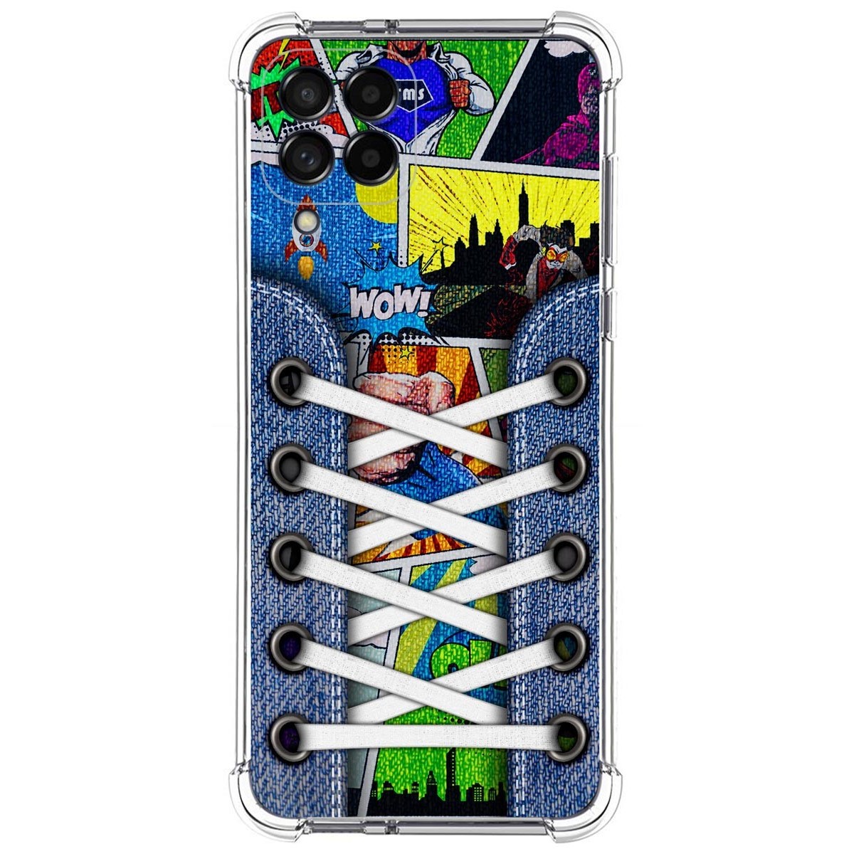 Funda Silicona Antigolpes para Samsung Galaxy M53 5G diseño Zapatillas 14 Dibujos