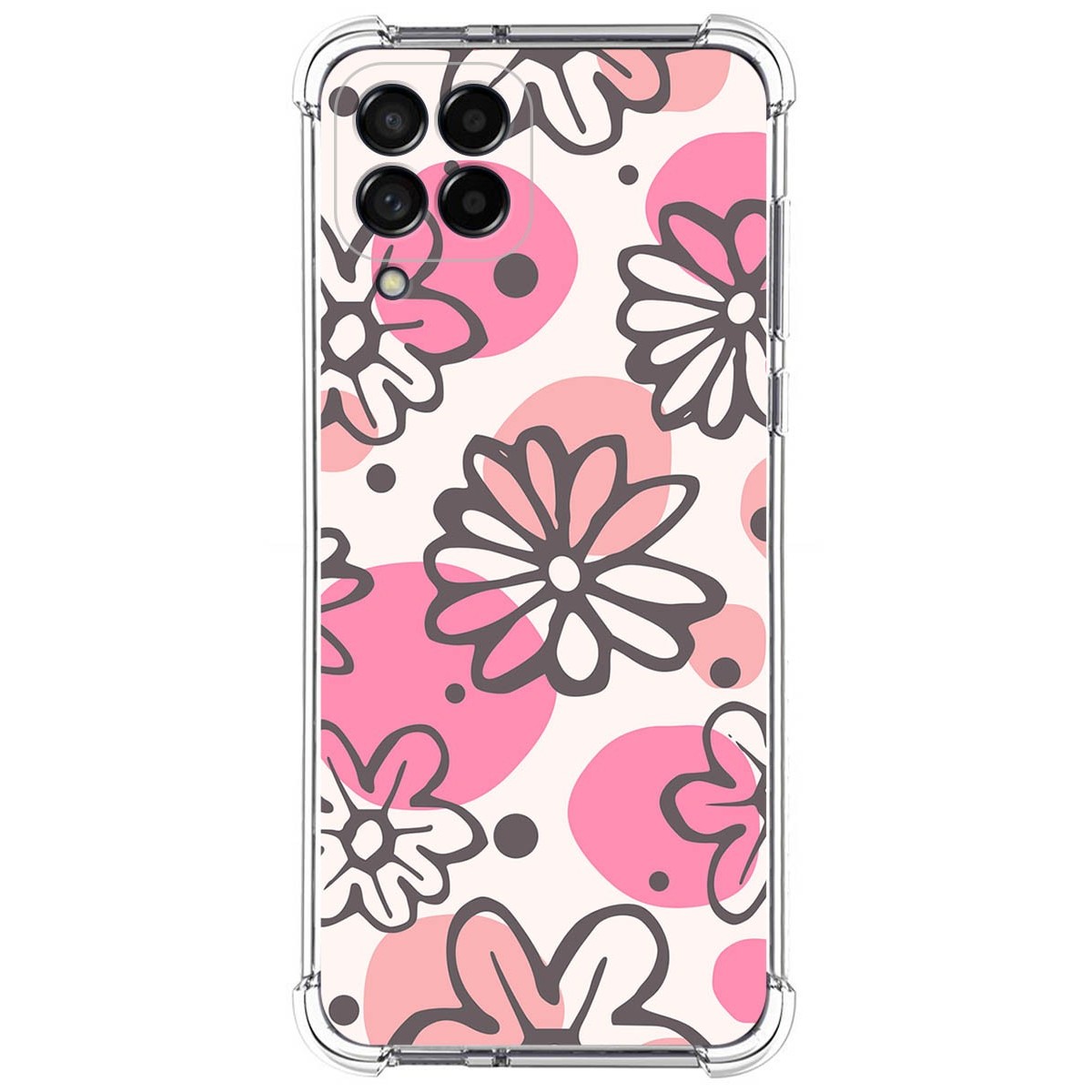 Funda Silicona Antigolpes para Samsung Galaxy M53 5G diseño Flores 09 Dibujos
