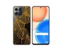 Funda Silicona Transparente para Huawei Honor X8 diseño Hojas Dibujos