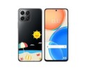 Funda Silicona Transparente para Huawei Honor X8 diseño Playa Dibujos
