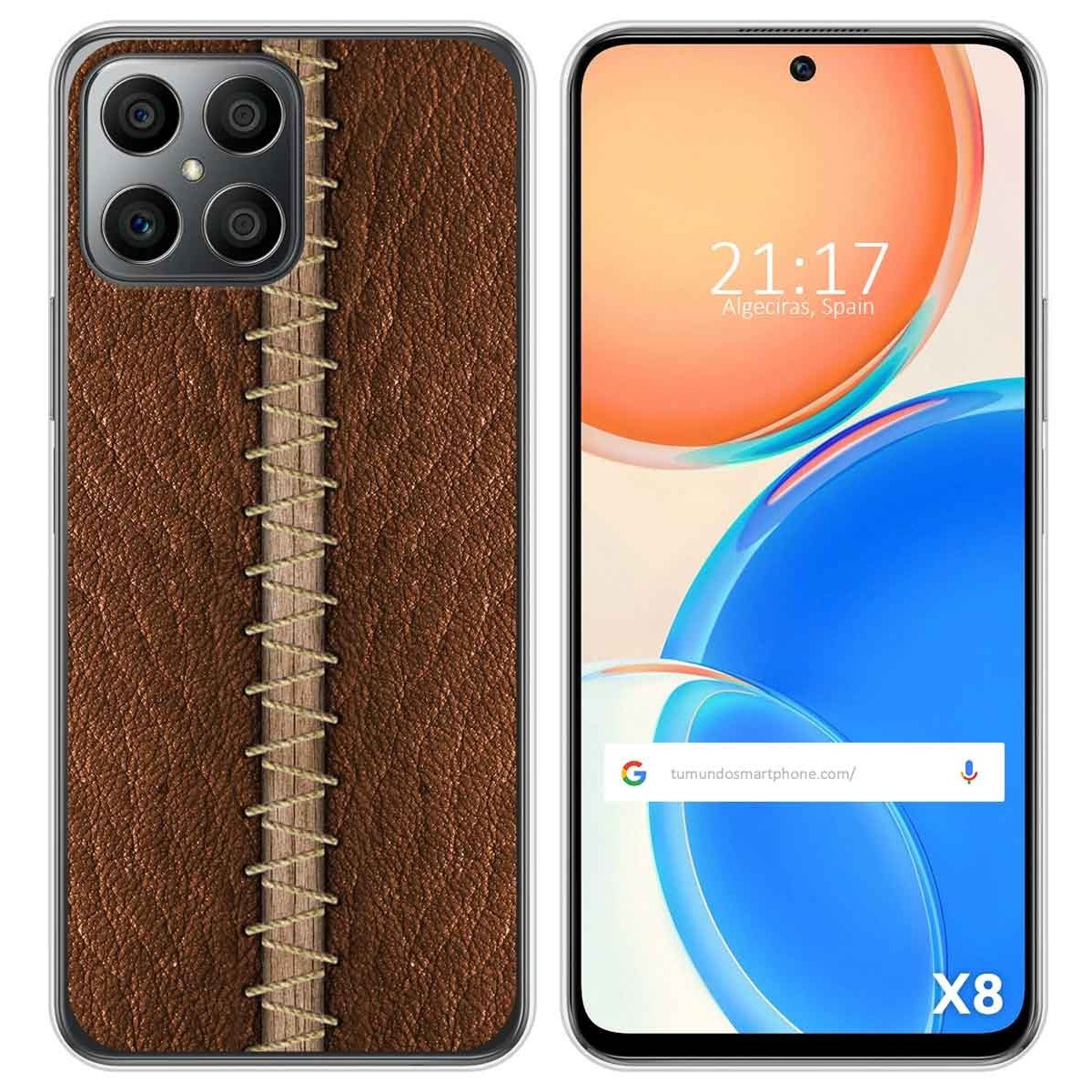 Funda Silicona para Huawei Honor X8 diseño Cuero 01 Dibujos