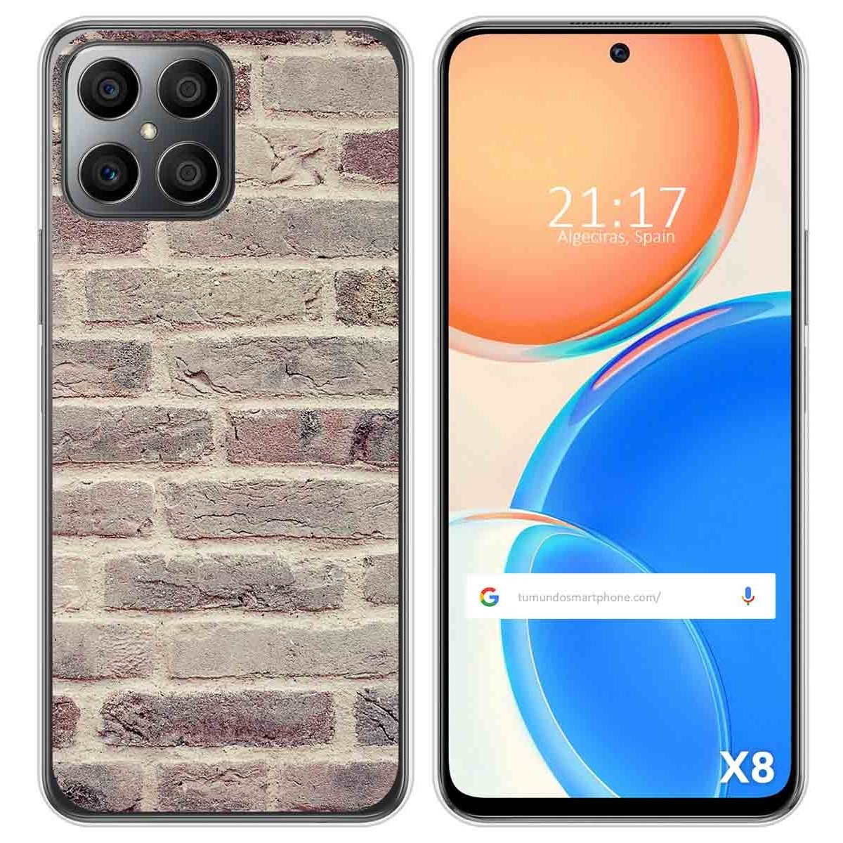 Funda Silicona para Huawei Honor X8 diseño Ladrillo 01 Dibujos