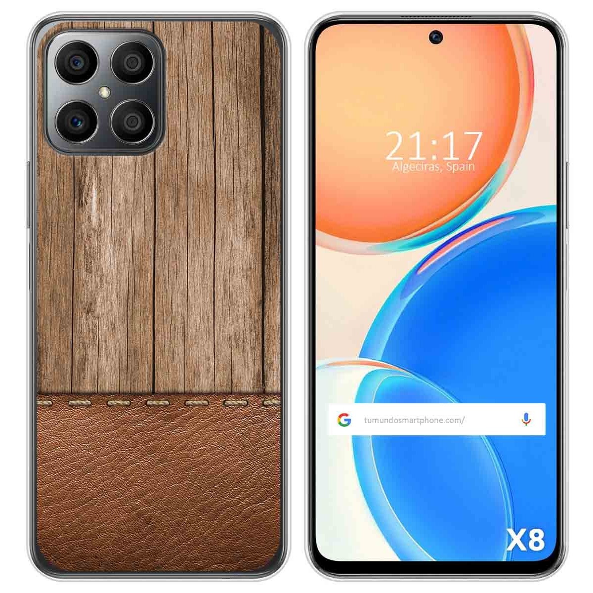 Funda Silicona para Huawei Honor X8 diseño Madera 09 Dibujos