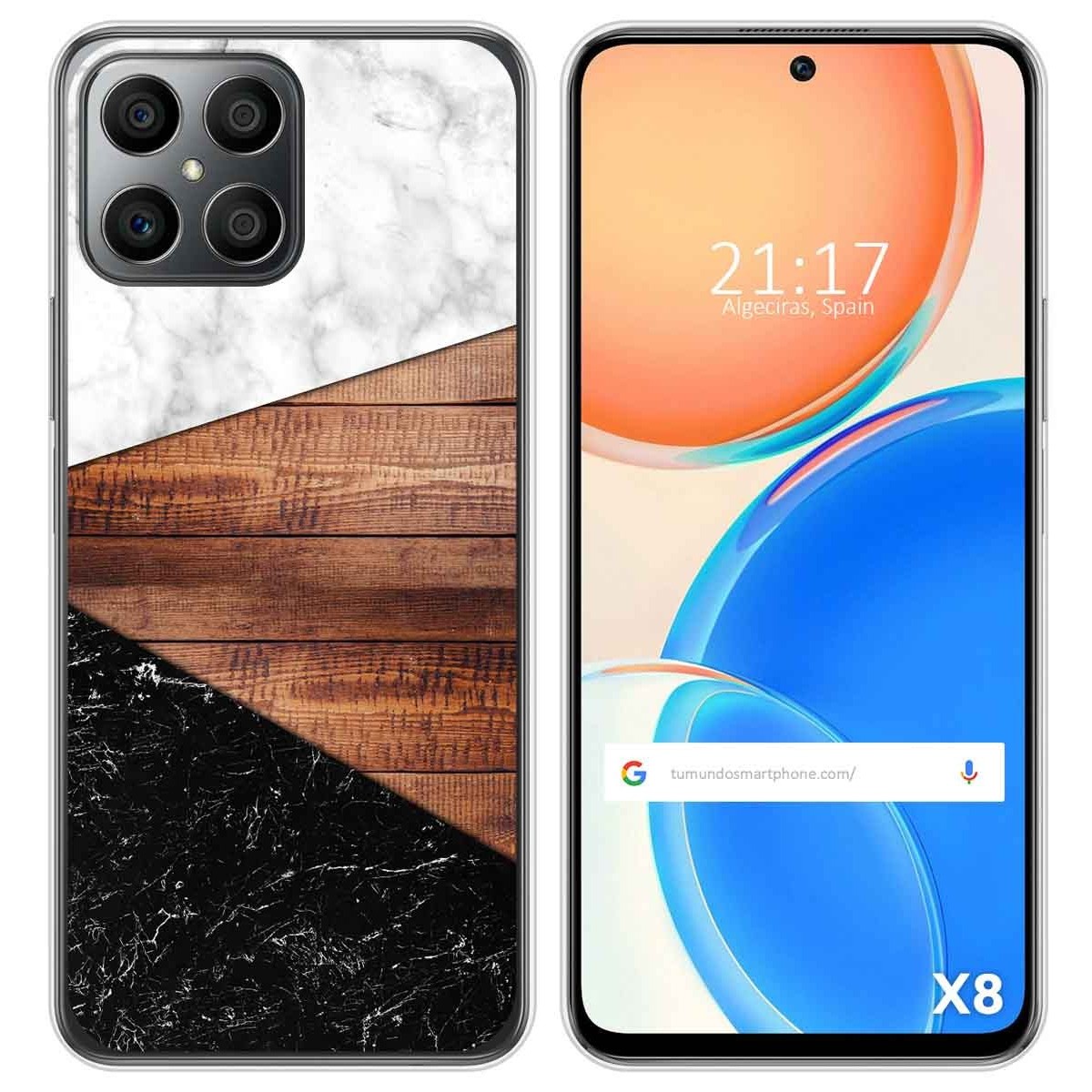 Funda Silicona para Huawei Honor X8 diseño Mármol 11 Dibujos