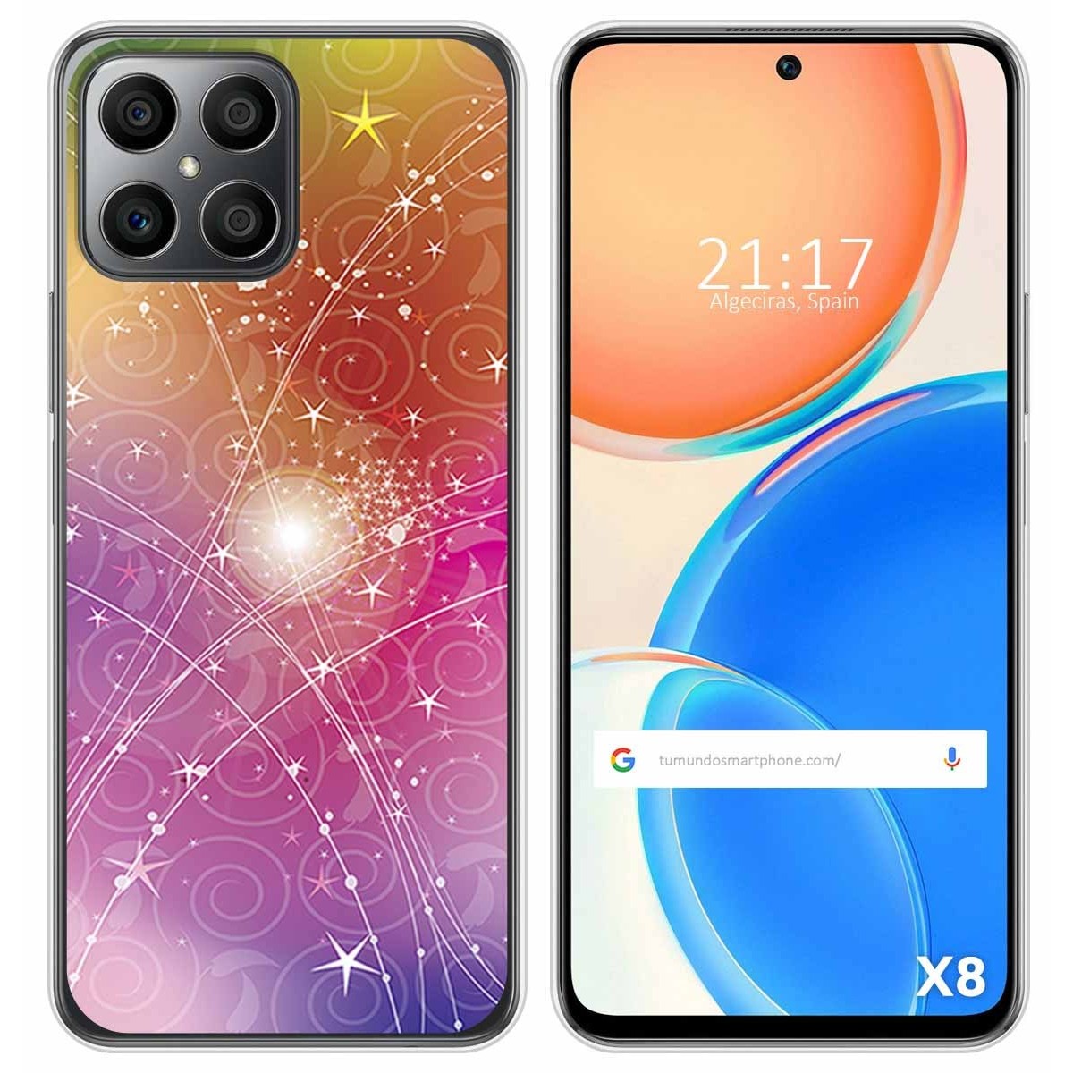 Funda Silicona para Huawei Honor X8 diseño Abstracto Dibujos