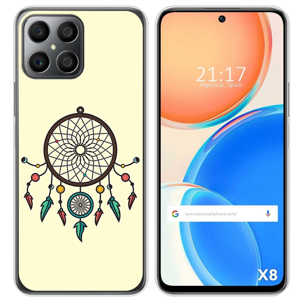 Funda Silicona para Huawei Honor X8 diseño Atrapasueños Dibujos