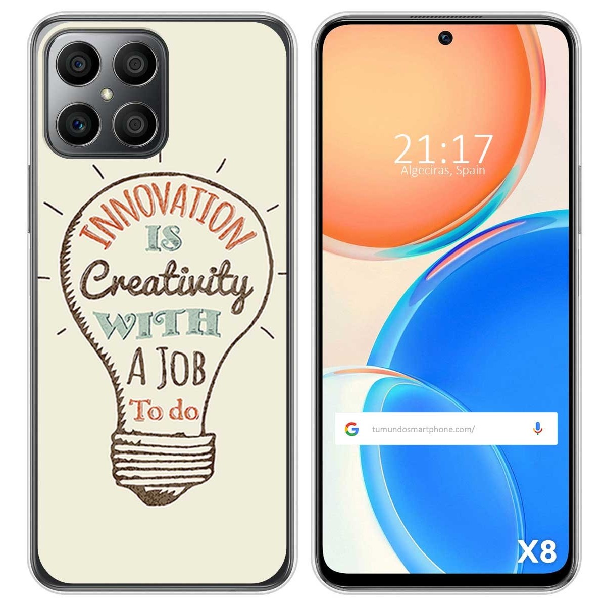 Funda Silicona para Huawei Honor X8 diseño Creativity Dibujos