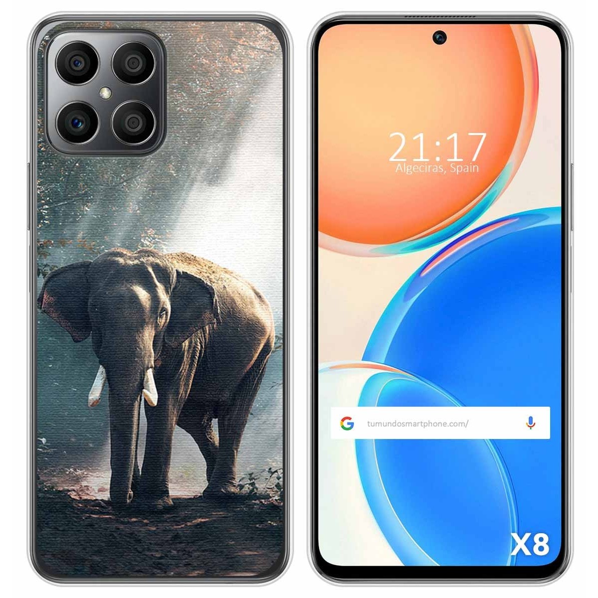 Funda Silicona para Huawei Honor X8 diseño Elefante Dibujos