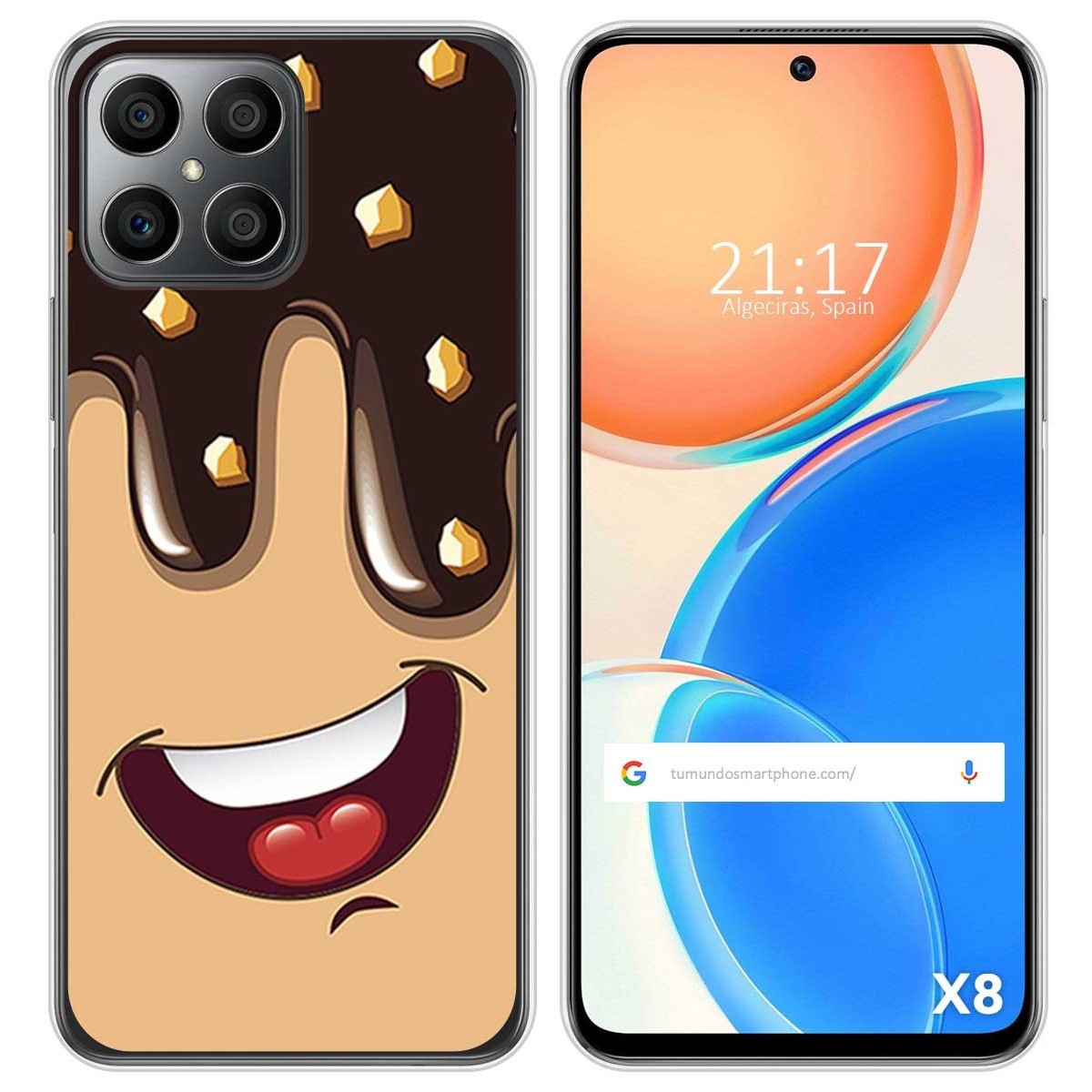 Funda Silicona para Huawei Honor X8 diseño Helado Chocolate Dibujos