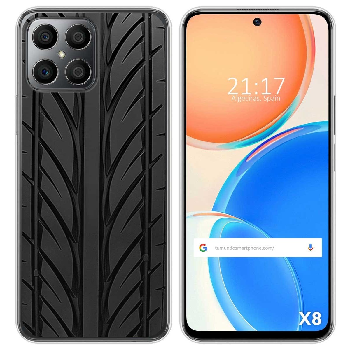 Funda Silicona para Huawei Honor X8 diseño Neumatico Dibujos