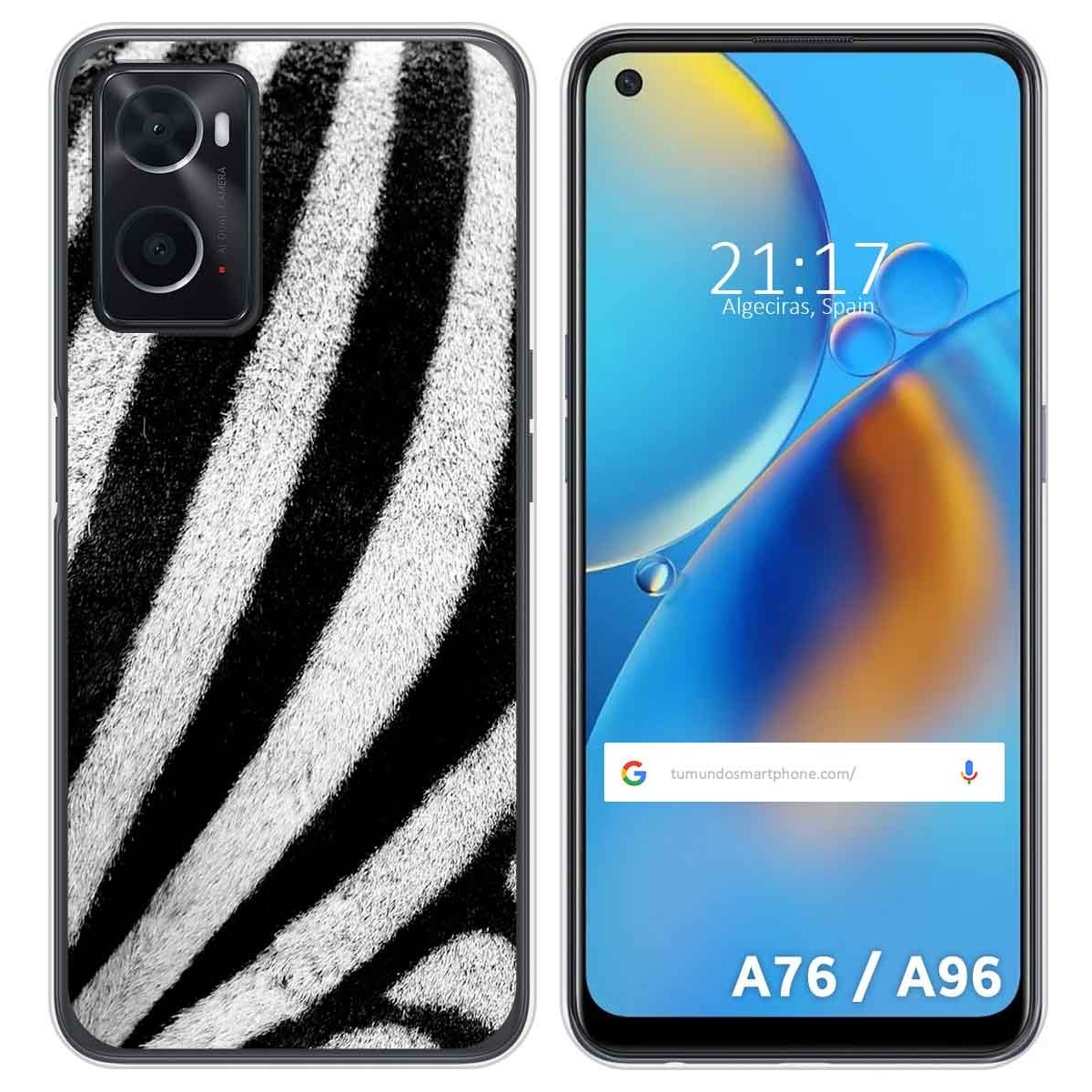 Funda Silicona para Oppo A76 / A96 diseño Animal 02 Dibujos
