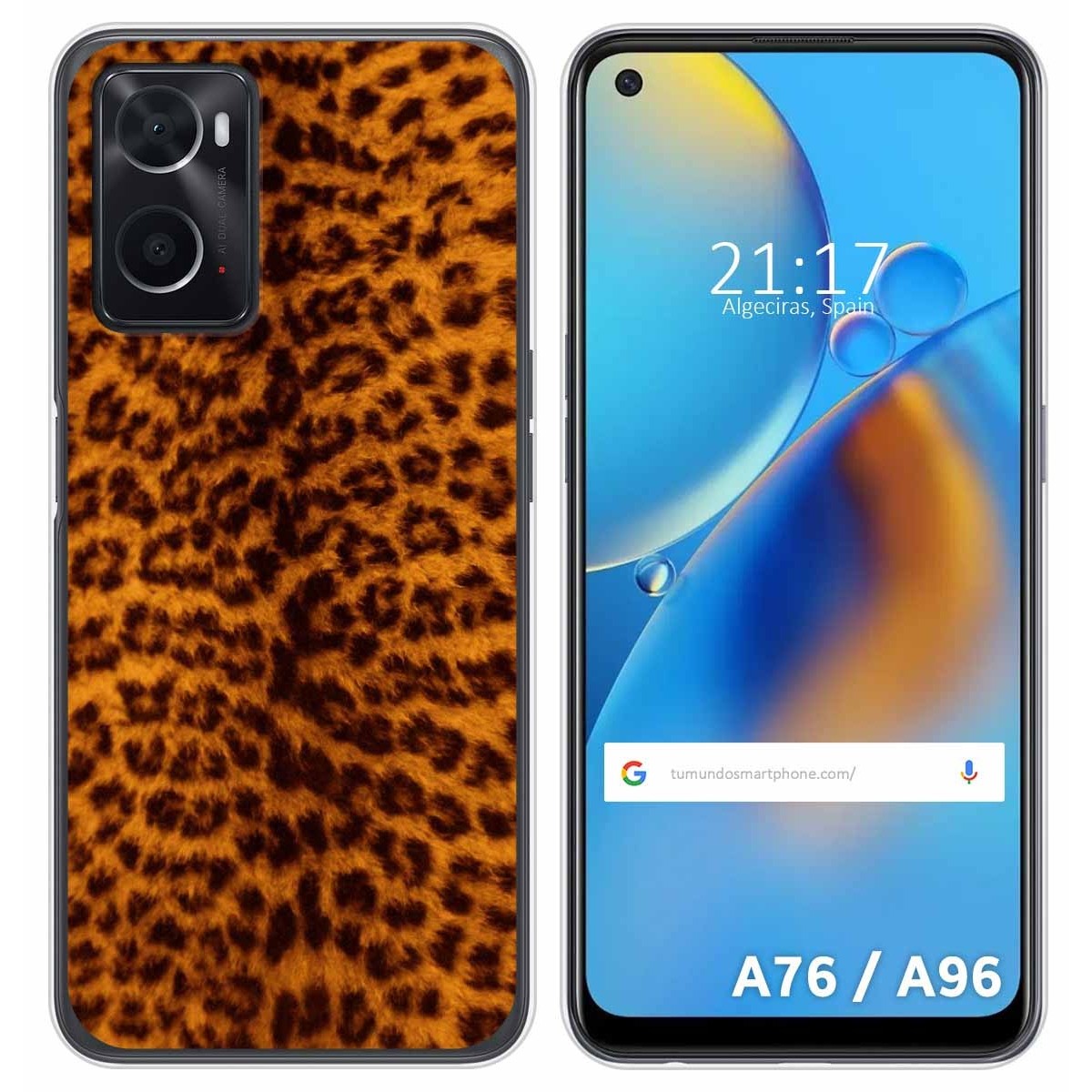 Funda Silicona para Oppo A76 / A96 diseño Animal 03 Dibujos