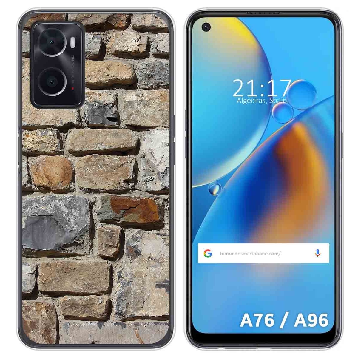 Funda Silicona para Oppo A76 / A96 diseño Ladrillo 03 Dibujos