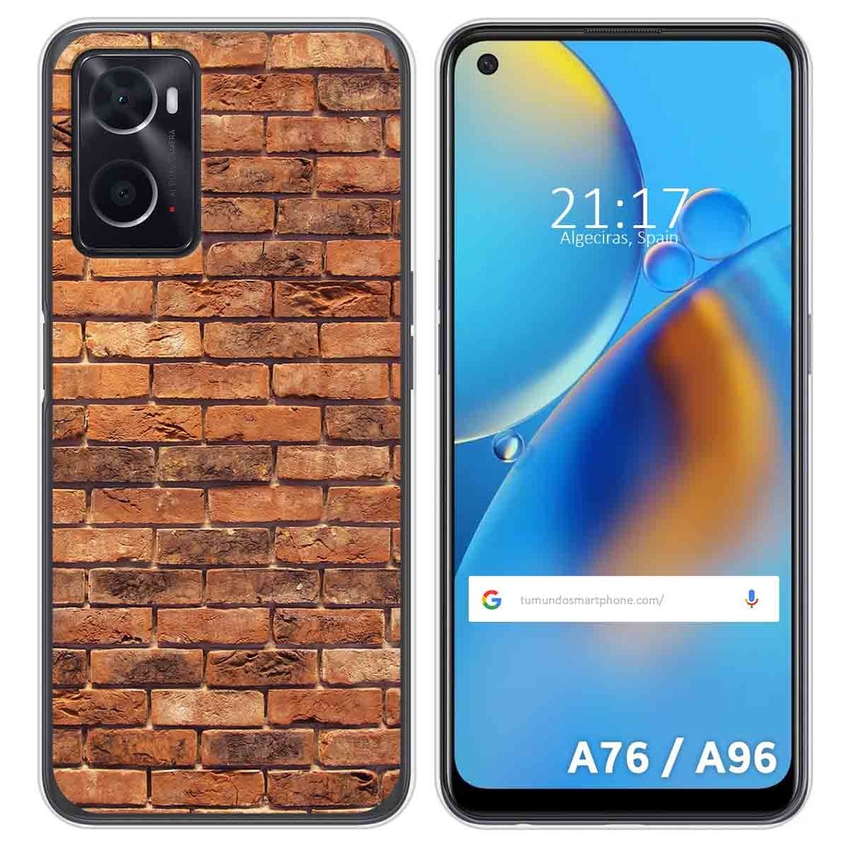 Funda Silicona para Oppo A76 / A96 diseño Ladrillo 04 Dibujos