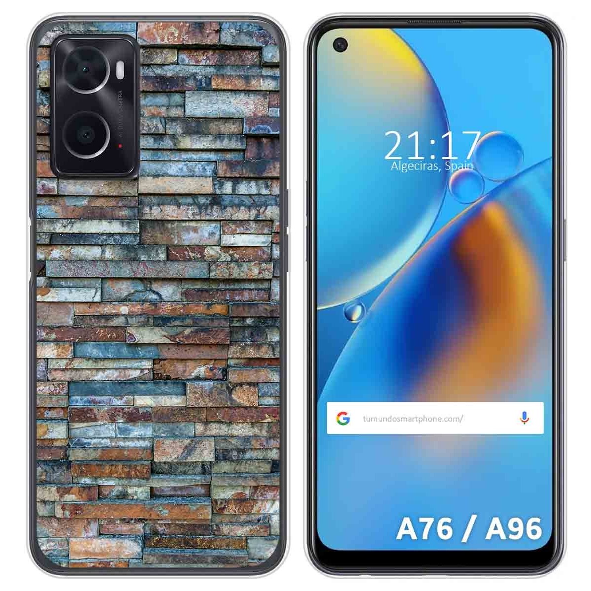 Funda Silicona para Oppo A76 / A96 diseño Ladrillo 05 Dibujos