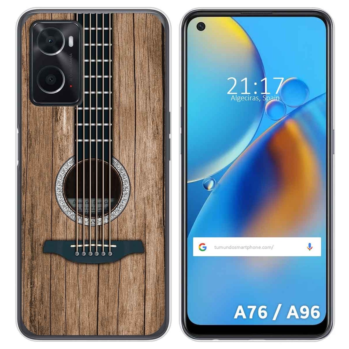 Funda Silicona para Oppo A76 / A96 diseño Madera 11 Dibujos