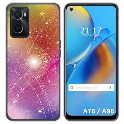 Funda Silicona para Oppo A76 / A96 diseño Abstracto Dibujos