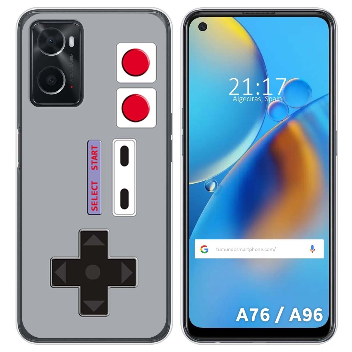 Funda Silicona para Oppo A76 / A96 diseño Consola Dibujos