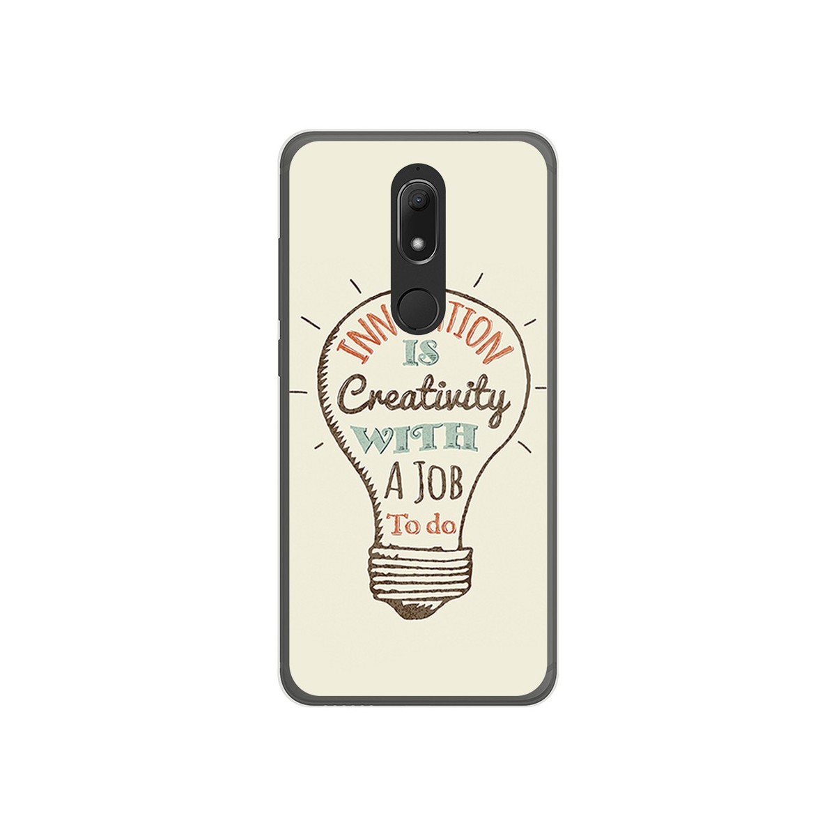 Funda Gel Tpu para Wiko View Prime Diseño Creativity Dibujos