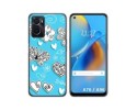 Funda Silicona para Oppo A76 / A96 diseño Mariposas Dibujos