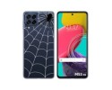 Funda Silicona Transparente para Samsung Galaxy M53 5G diseño Araña Dibujos