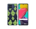 Funda Silicona Transparente para Samsung Galaxy M53 5G diseño Cactus Dibujos