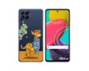 Funda Silicona Transparente para Samsung Galaxy M53 5G diseño Jirafa Dibujos