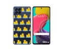 Funda Silicona Transparente para Samsung Galaxy M53 5G diseño Pato Dibujos