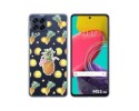Funda Silicona Transparente para Samsung Galaxy M53 5G diseño Piña Dibujos