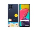 Funda Silicona Transparente para Samsung Galaxy M53 5G diseño Playa Dibujos