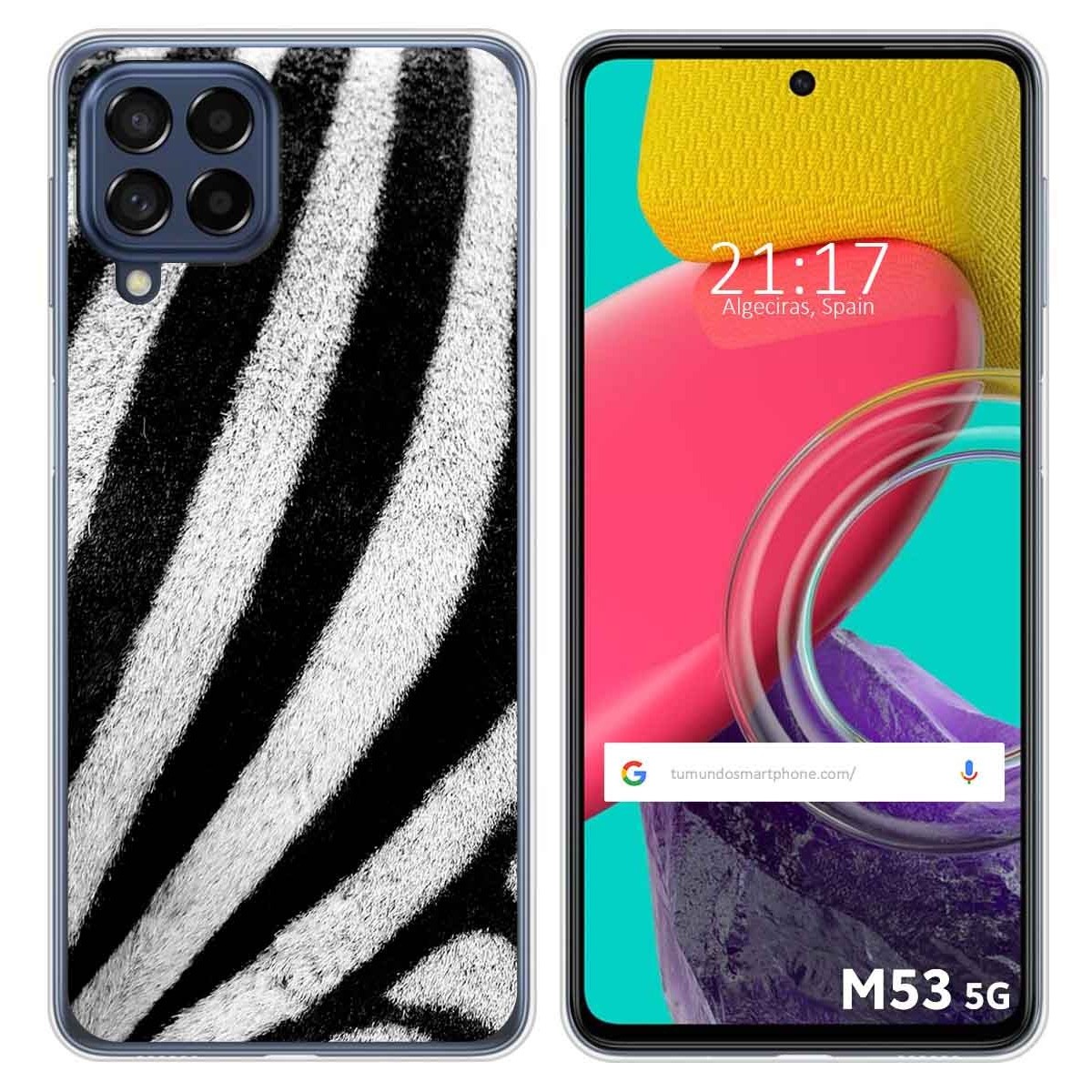 Funda Silicona para Samsung Galaxy M53 5G diseño Animal 02 Dibujos