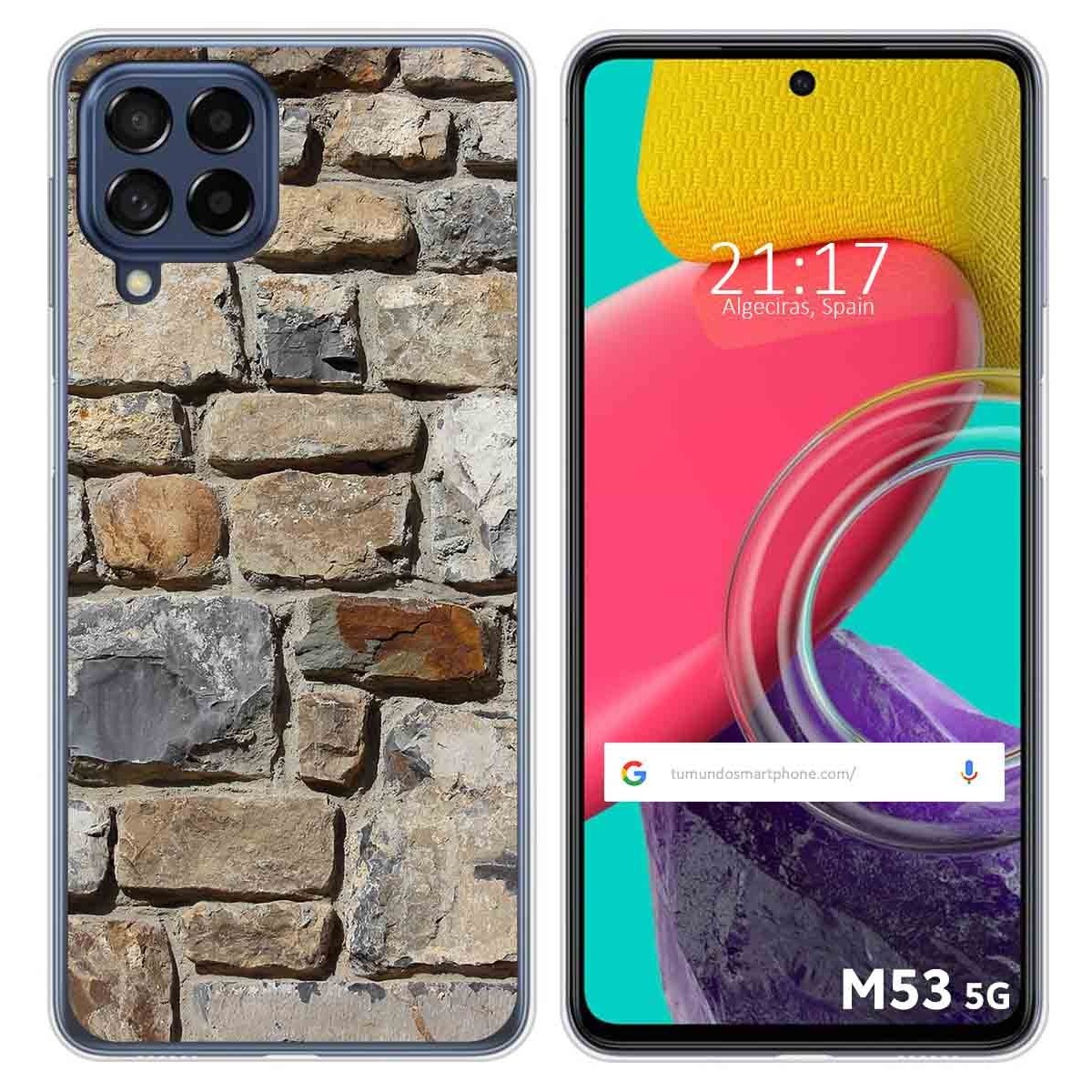 Funda Silicona para Samsung Galaxy M53 5G diseño Ladrillo 03 Dibujos