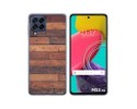 Funda Silicona para Samsung Galaxy M53 5G diseño Madera 03 Dibujos