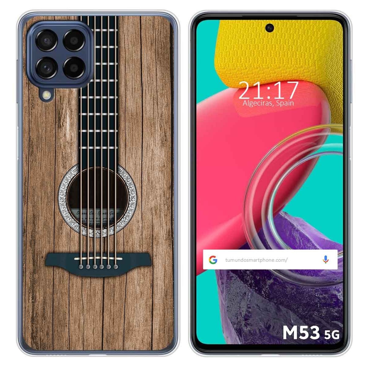 Funda Silicona para Samsung Galaxy M53 5G diseño Madera 11 Dibujos
