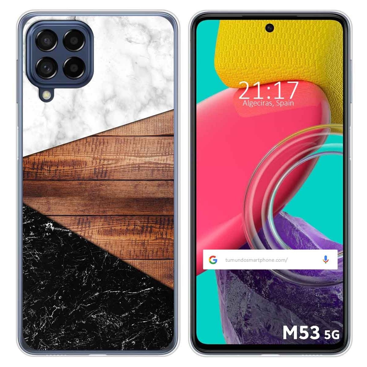 Funda Silicona para Samsung Galaxy M53 5G diseño Mármol 11 Dibujos