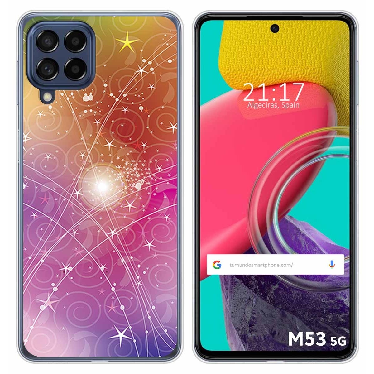 Funda Silicona para Samsung Galaxy M53 5G diseño Abstracto Dibujos