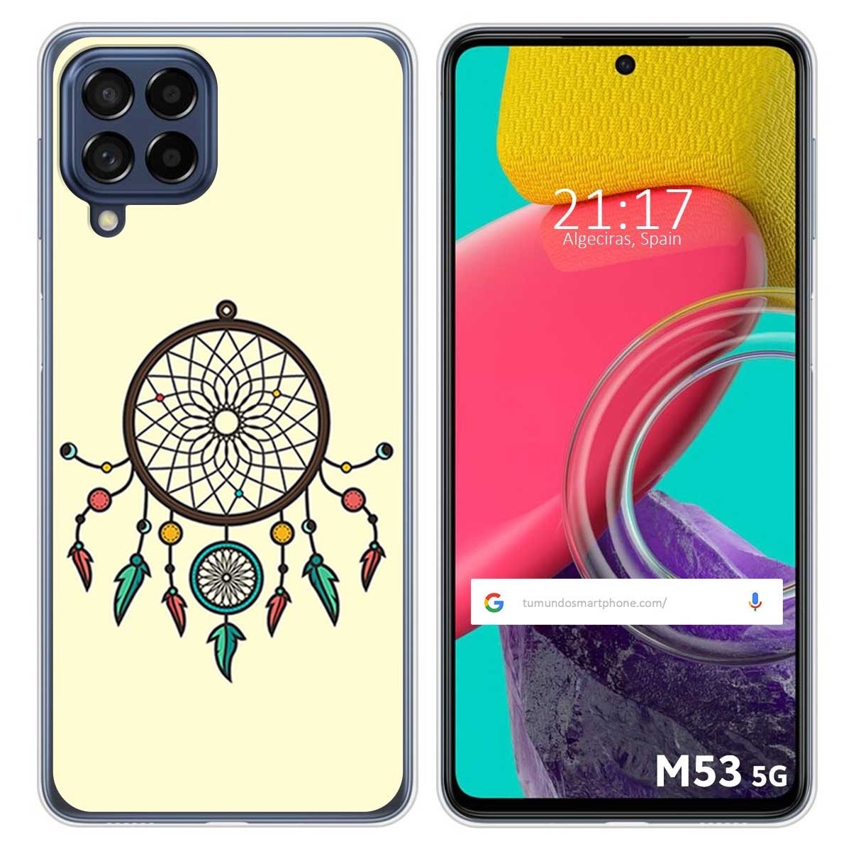 Funda Silicona para Samsung Galaxy M53 5G diseño Atrapasueños Dibujos