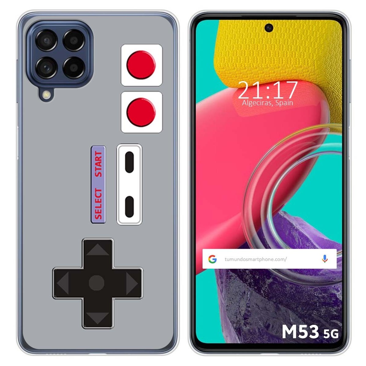 Funda Silicona para Samsung Galaxy M53 5G diseño Consola Dibujos