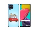 Funda Silicona para Samsung Galaxy M53 5G diseño Furgoneta Dibujos