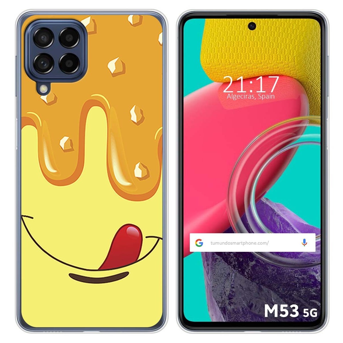 Funda Silicona para Samsung Galaxy M53 5G diseño Helado Vainilla Dibujos