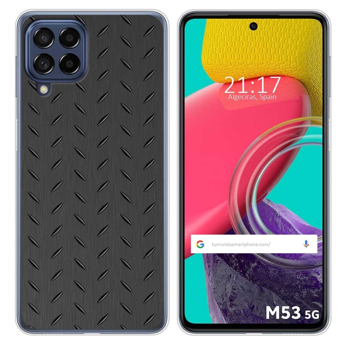 Funda Silicona para Samsung Galaxy M53 5G diseño Metal Dibujos