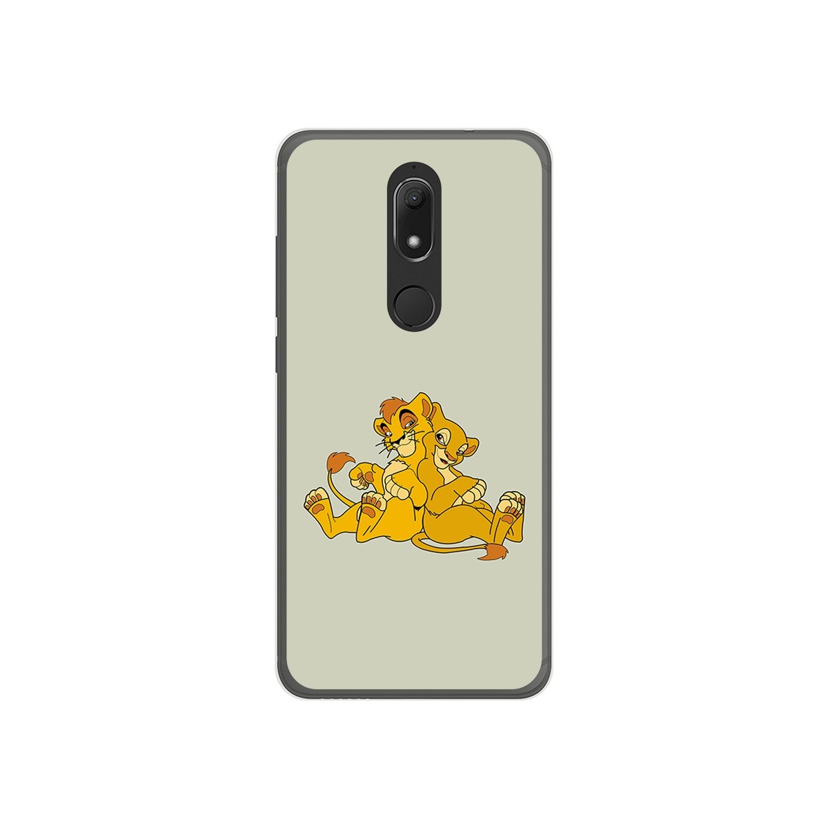Funda Gel Tpu para Wiko View Prime Diseño Leones Dibujos