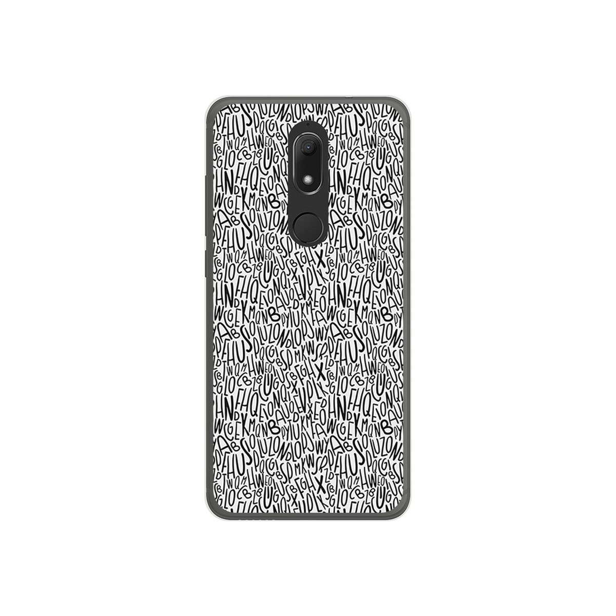 Funda Gel Tpu para Wiko View Prime Diseño Letras Dibujos