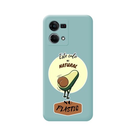 Funda Silicona Líquida Azul para Oppo Reno 7 4G diseño Culo Natural Dibujos