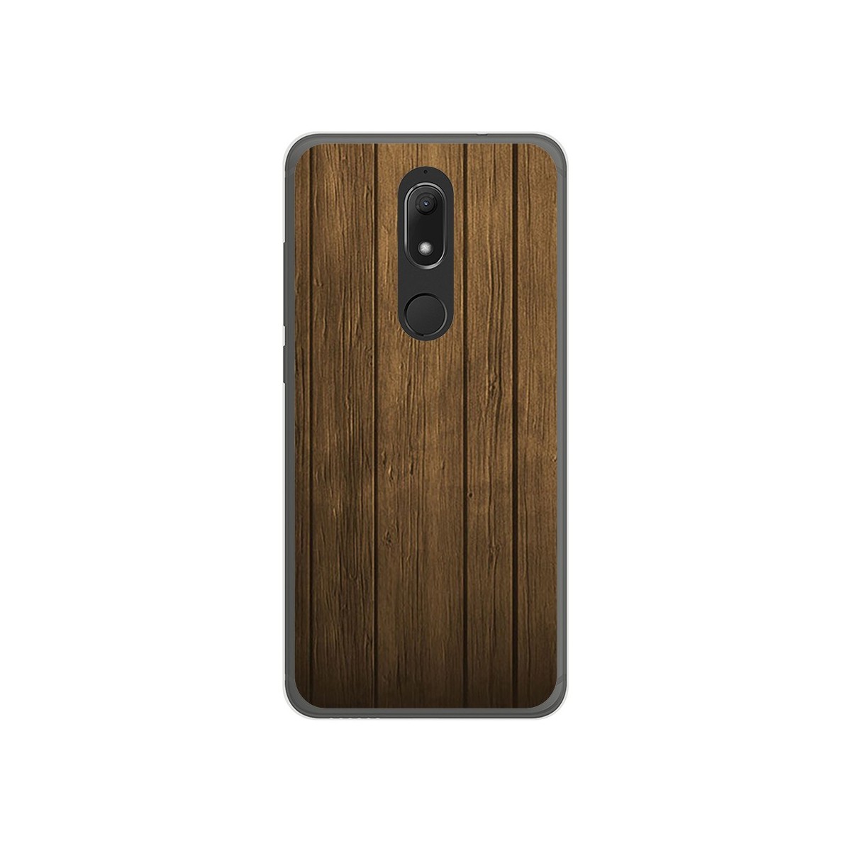 Funda Gel Tpu para Wiko View Prime Diseño Madera Dibujos