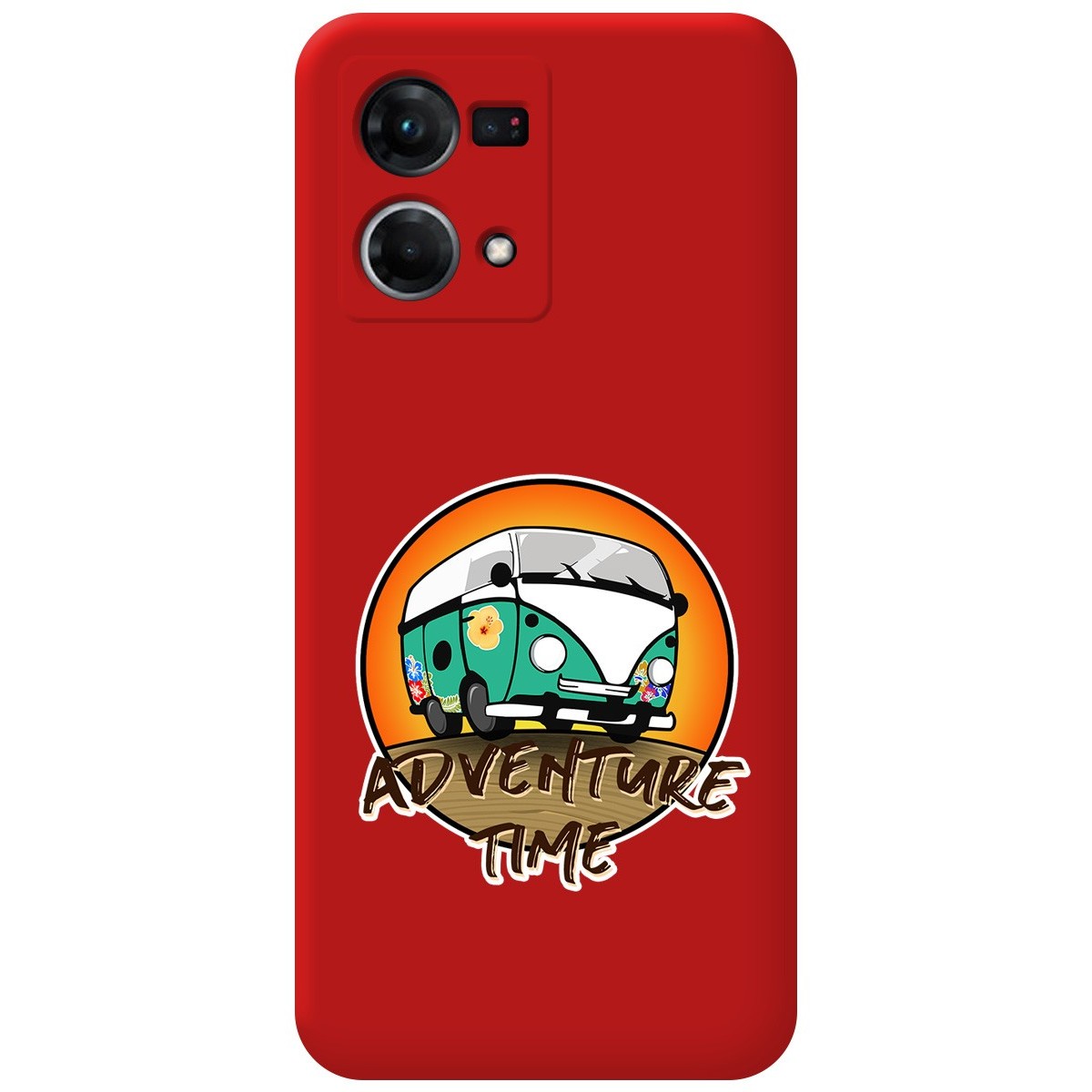 Funda Silicona Líquida Roja para Oppo Reno 7 4G diseño Adventure Time Dibujos