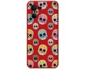 Funda Silicona Líquida Roja para Oppo Reno 7 4G diseño Catrina Dibujos